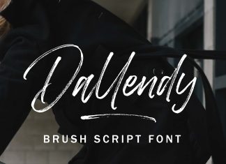 Dallendy Brush Font