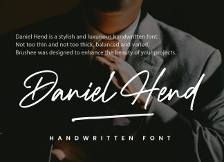 Daniel Hend Handwritten Font
