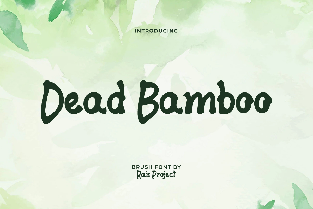 Dead Bamboo Display Font