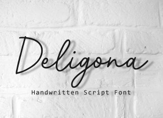 Deligona Handwritten Font