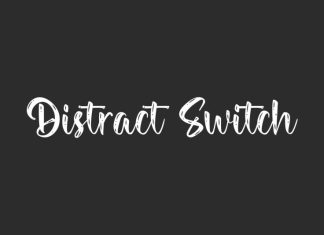 Distract Switch Script Font