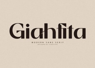 Giahfita Sans Serif Font