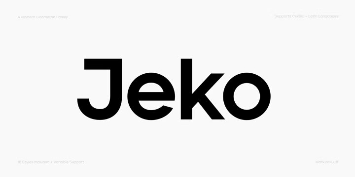 Jeko Sans Serif Font