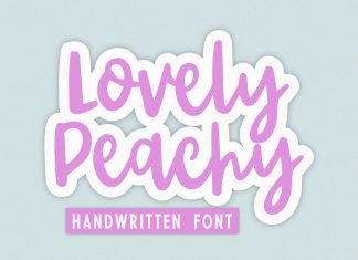 Lovely Peachy Script Font