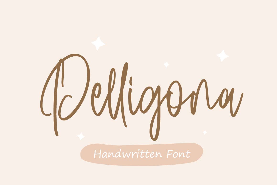 Pelligona Script Font