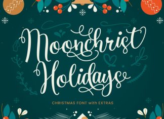 Moonchrist Holidays Script Font