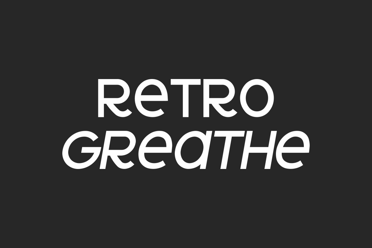 Retro Greathe Sans Serif Font