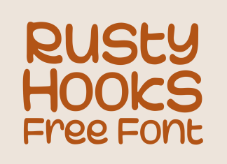 Rusty Hooks Display Font