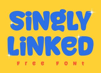 Singly Linked Display Font