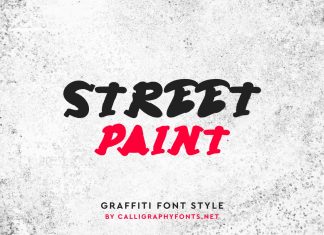 Street Paint Display Font