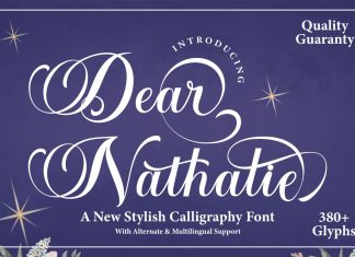 Dear Nathalie Calligraphy Font