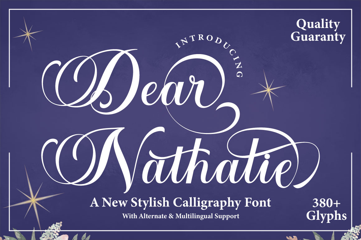 Dear Nathalie Calligraphy Font
