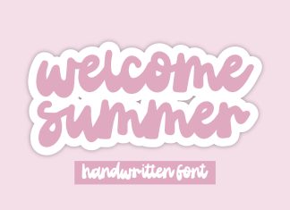 Welcome Summer Script Font