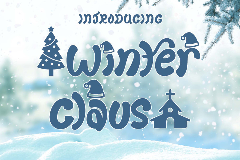 Winter Claus Display Font