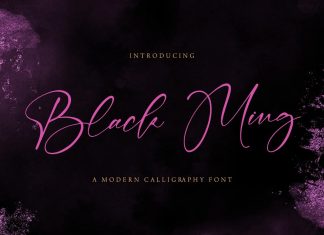 Black Ming Handwritten Font