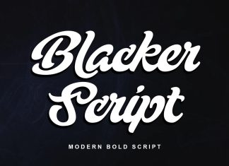 Blacker Script Font