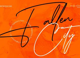 Fallen City Handwritten Font
