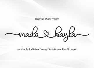 Mada Kayla Script Font