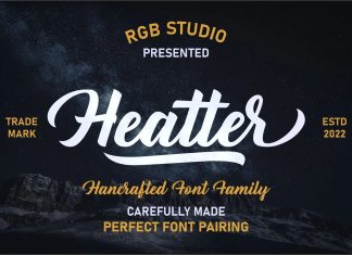 Heatter Script Font