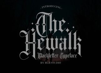 Hewalk Blackletter Font