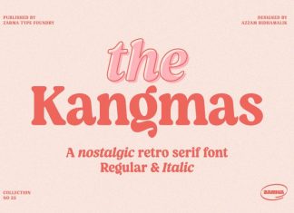 Kangmas Serif Font