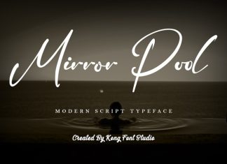 Mirror Pool Script Font