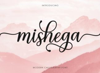 Mishega Calligraphy Font