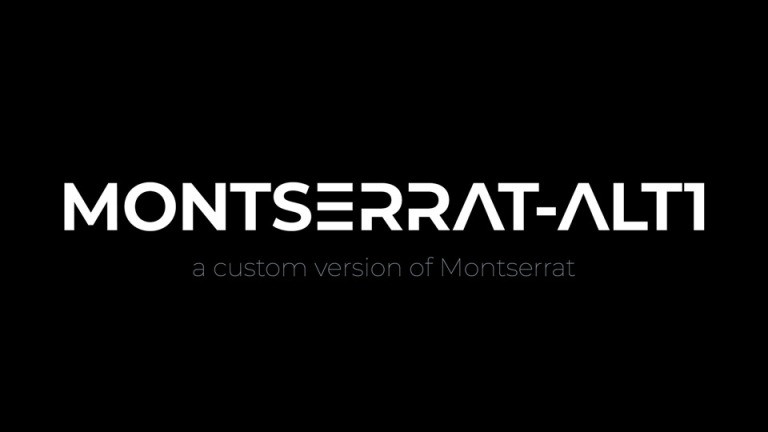 Montserrat-Alt1 sans serif Font