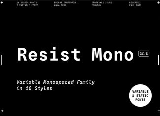 Resist Mono Sans Serif Font