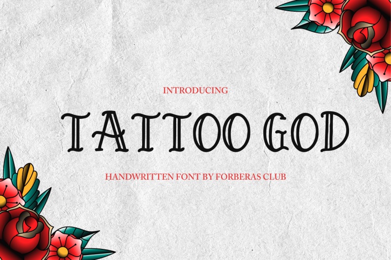 Tattoo God Display Font