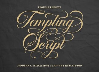 Tempting Calligraphy Font