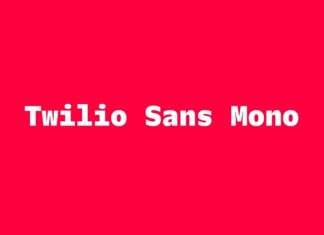 Twilio Sans Mono Sans Serif Font