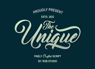 Unique Script Typeface