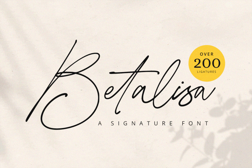 Betalisa Handwritten Typeface