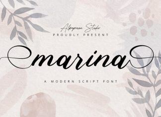 Marina Calligraphy Font