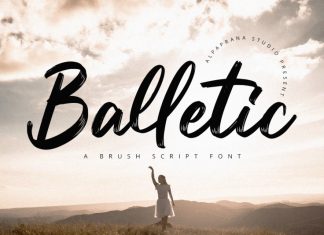 Balletic Brush Font