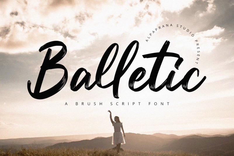 Balletic Brush Font