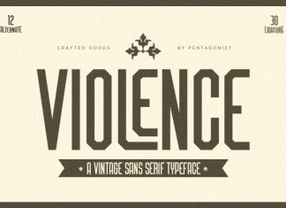Violence Display Font