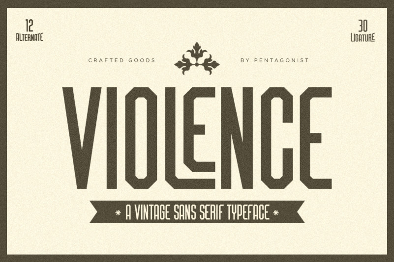 Violence Display Font