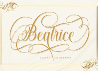 Beatrice Calligraphy Font