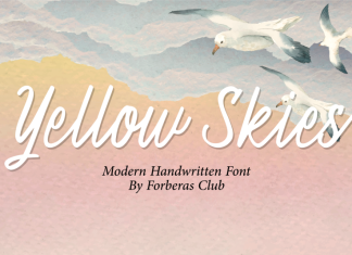 Yellow Skies Script Font