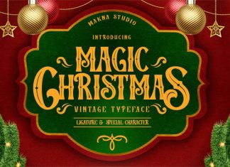Magic Christmas Display Font