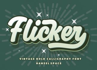 Flicker Script Font
