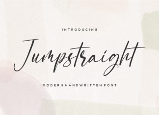 Jumpstraight Handwritten Font