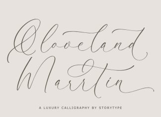 Qloveland Marrtin Calligraphy Font