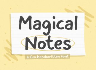 Magicalnotes Display Font