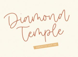 Diamond Temple Handwritten Font
