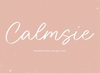 Calmsie Handwritten Font