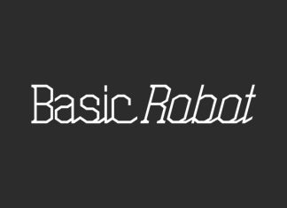 Basic Robot Display Font
