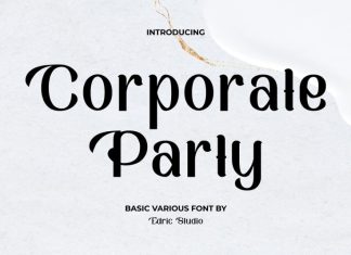 Corporate Party Display Font